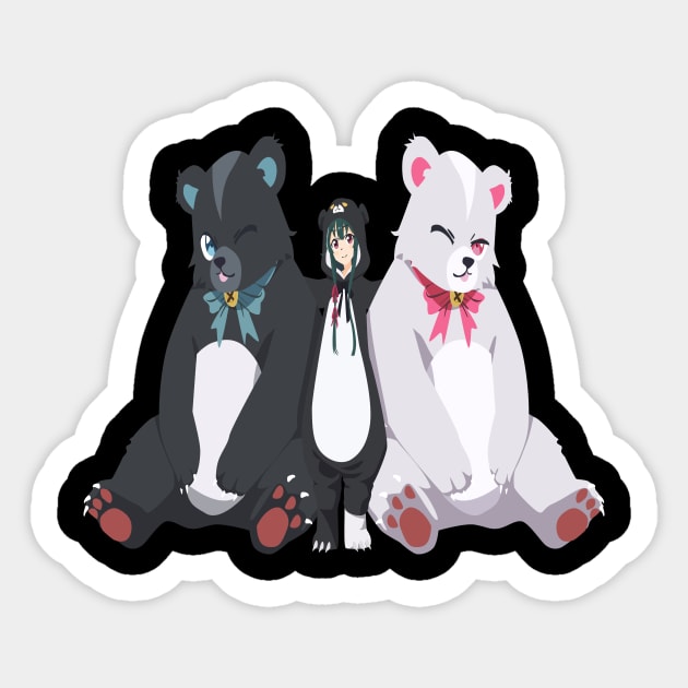 Kuma Kuma Kuma Bear - Yuna & Kumayuru & Kumakyuu Sticker by Dokey4Artist